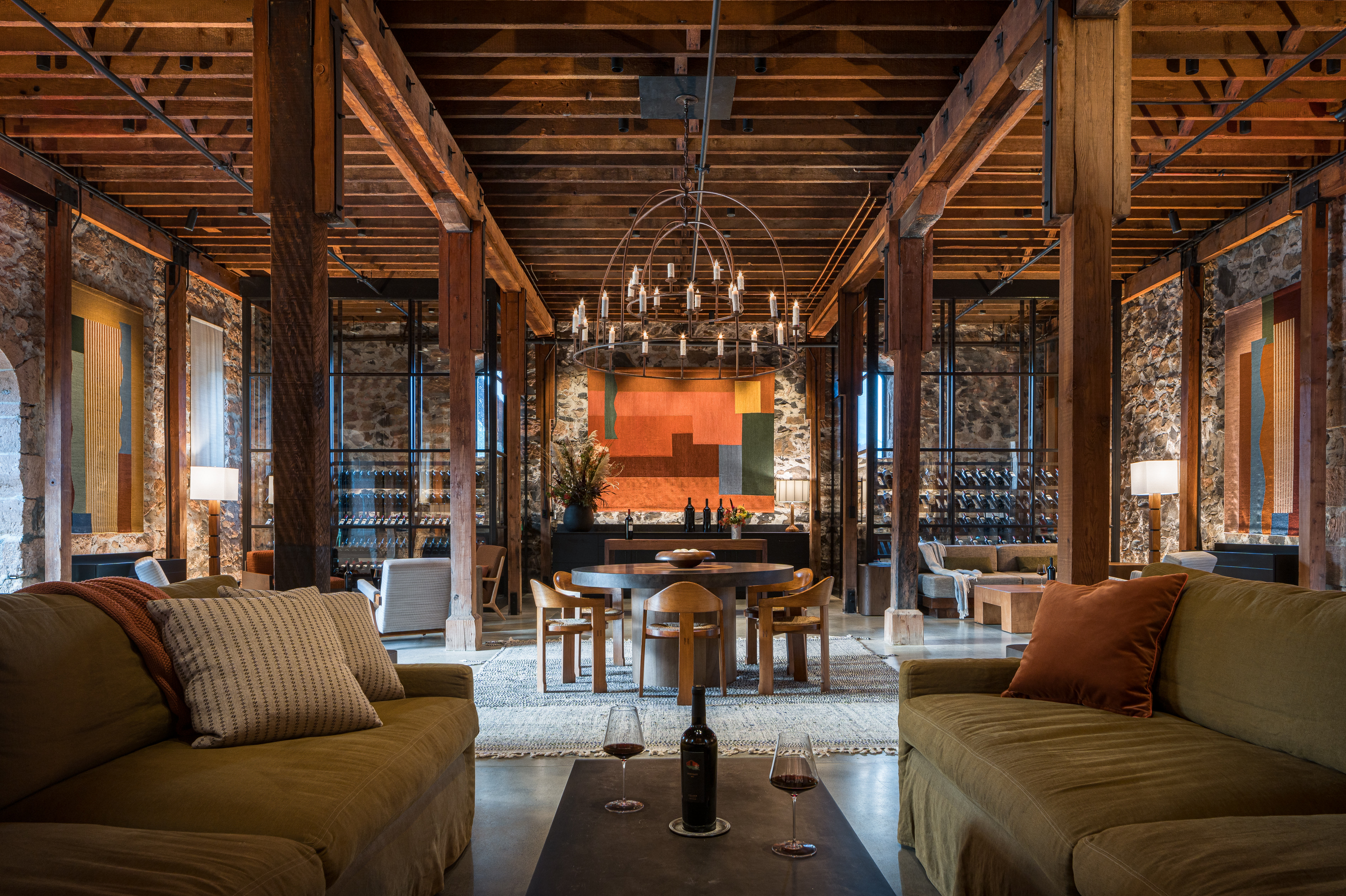Ehlers Estate — tasting room, view II, after renovation.