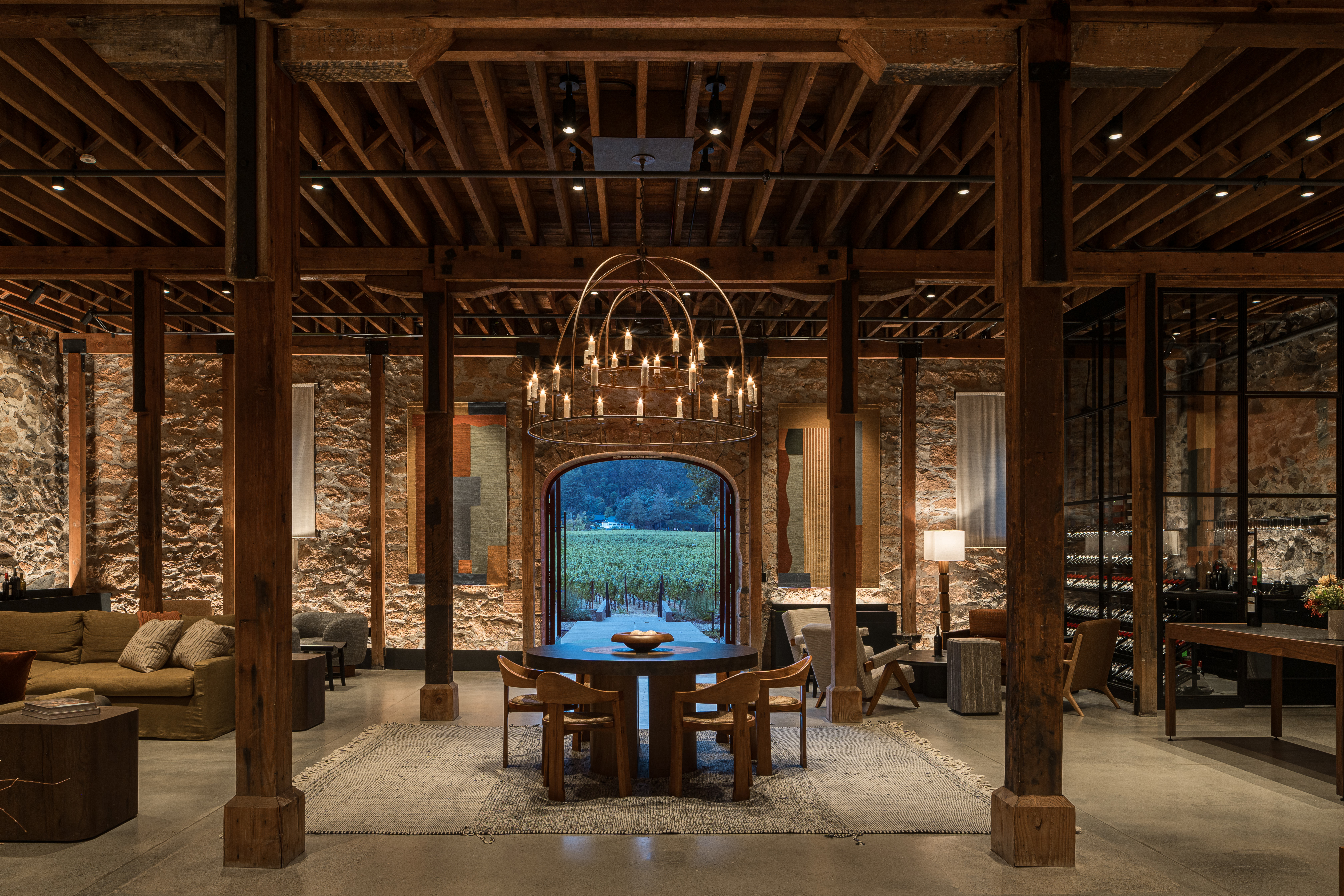 Ehlers Estate — tasting room, view III, after renovation.